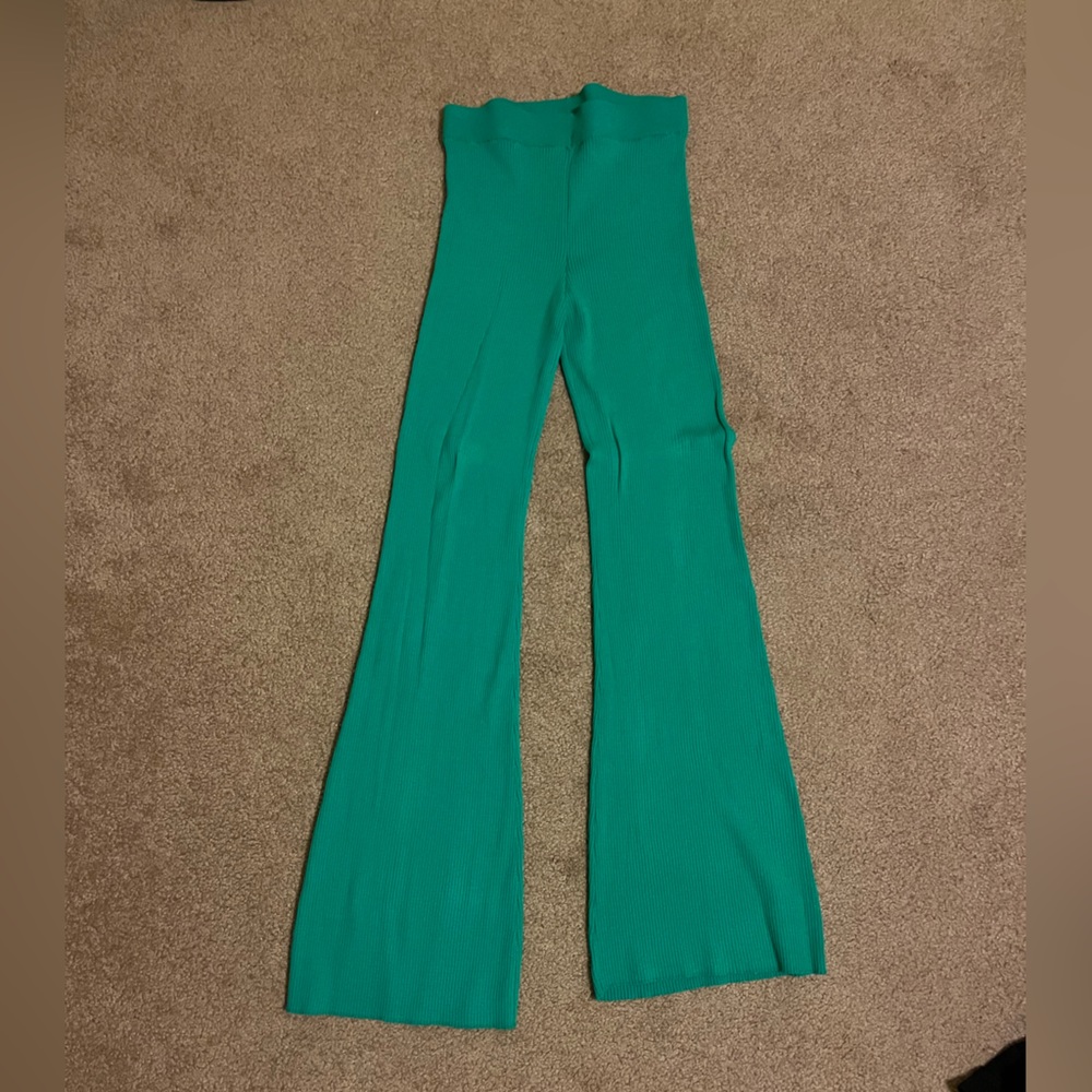 Forever 21, Green/Blue, Flair pants